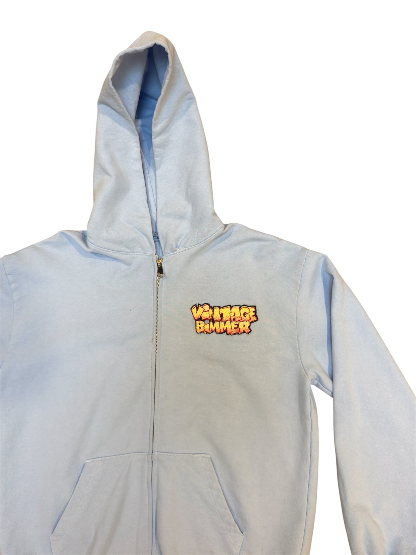 E30 Kings Heavy Fleece Zip-Up Hoodie Blue