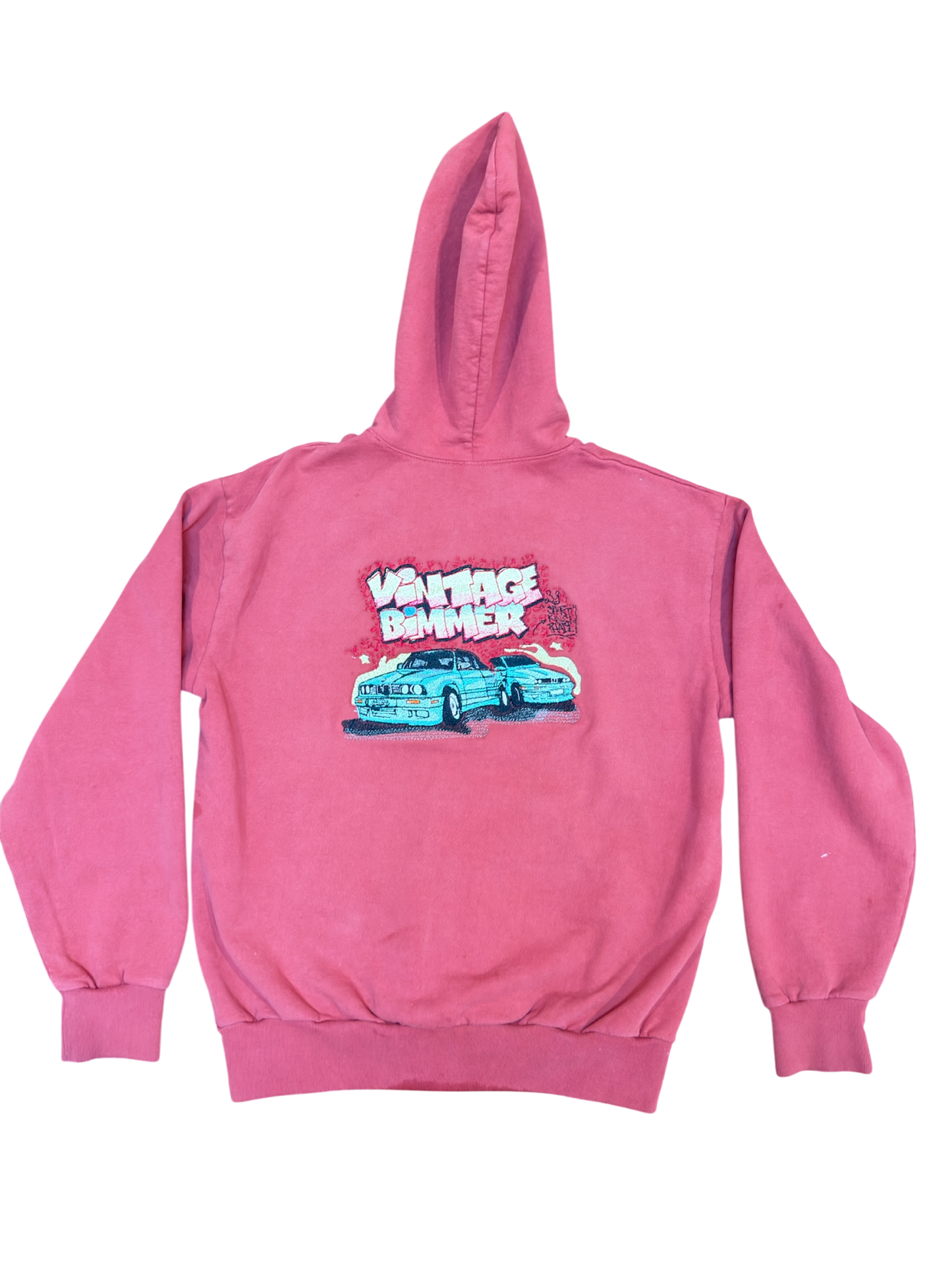 E30 Kings Heavy Fleece Zip-Up Hoodie Red