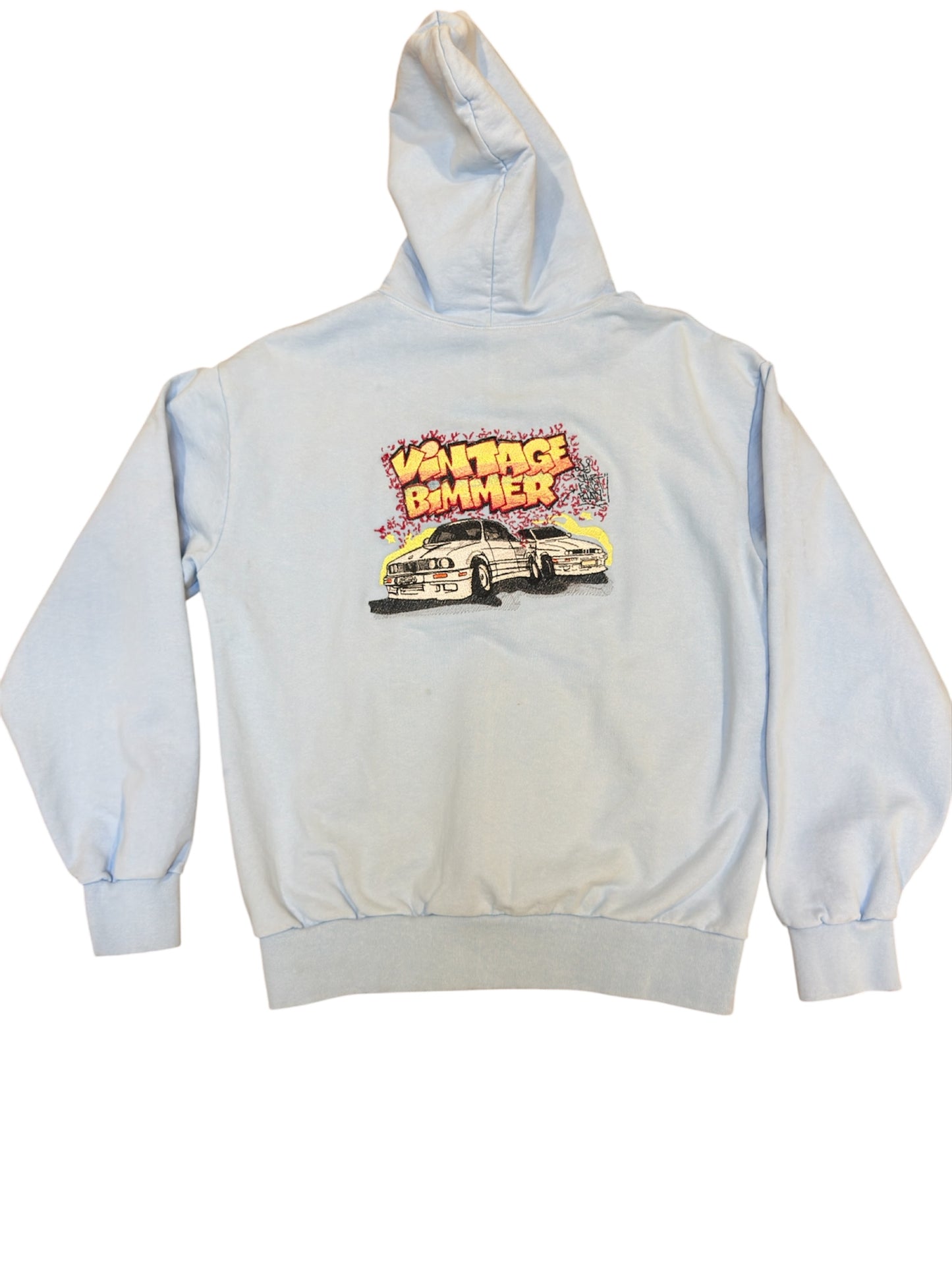 E30 Kings Heavy Fleece Zip-Up Hoodie Blue