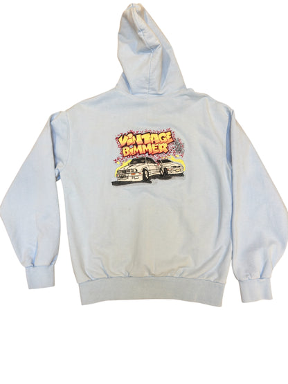 E30 Kings Heavy Fleece Zip-Up Hoodie Blue