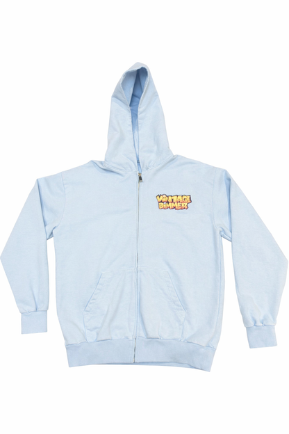 E30 Kings Heavy Fleece Zip-Up Hoodie Blue