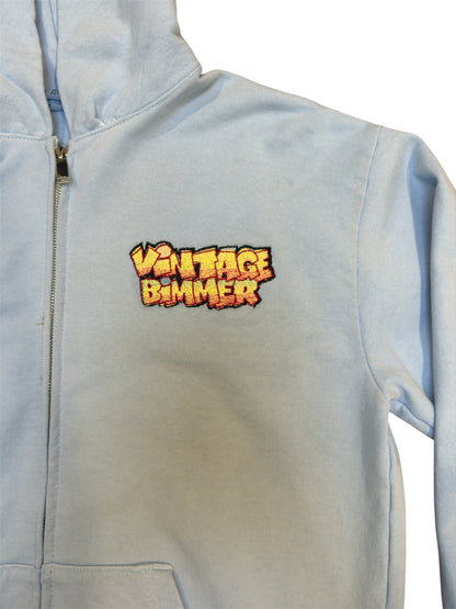 E30 Kings Heavy Fleece Zip-Up Hoodie Blue
