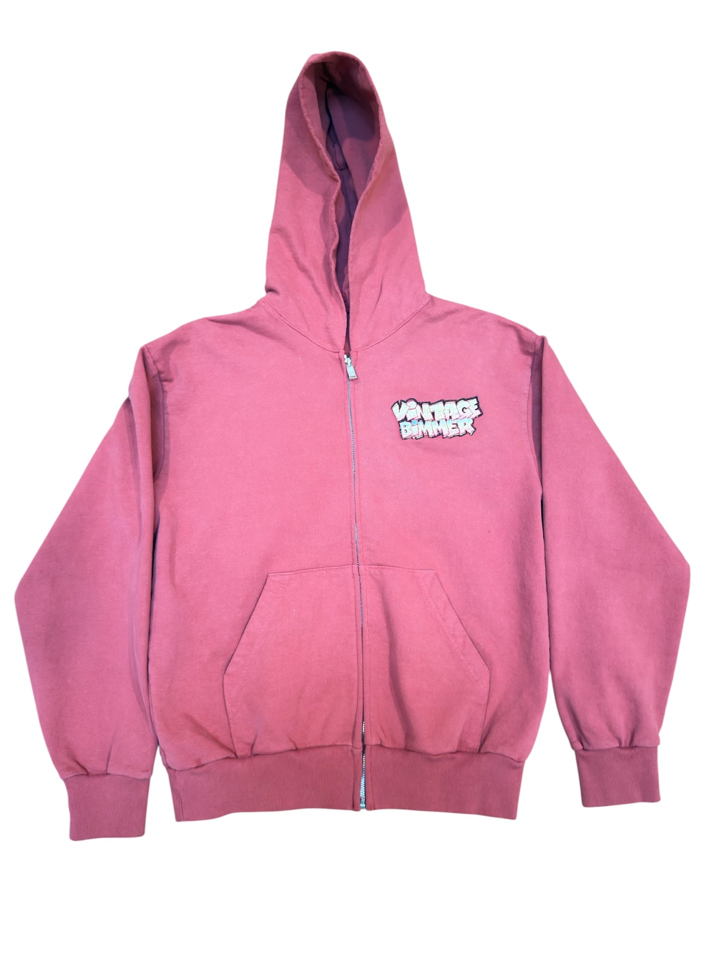 E30 Kings Heavy Fleece Zip-Up Hoodie Red